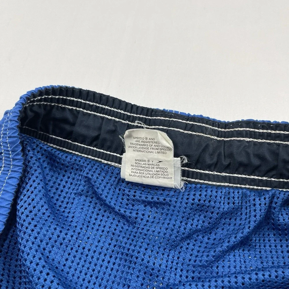 Speedo Swim Trunks Mens Size XL Blue Board Shorts Bathing Suit Lined